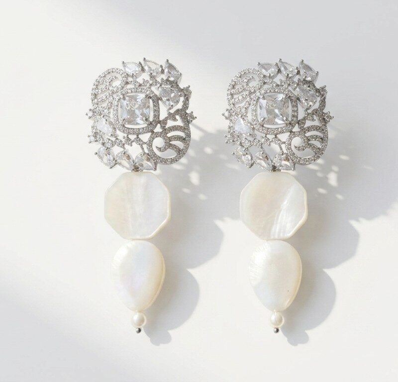 Mother of Pearl Earrings for Women in Pakistan by dango