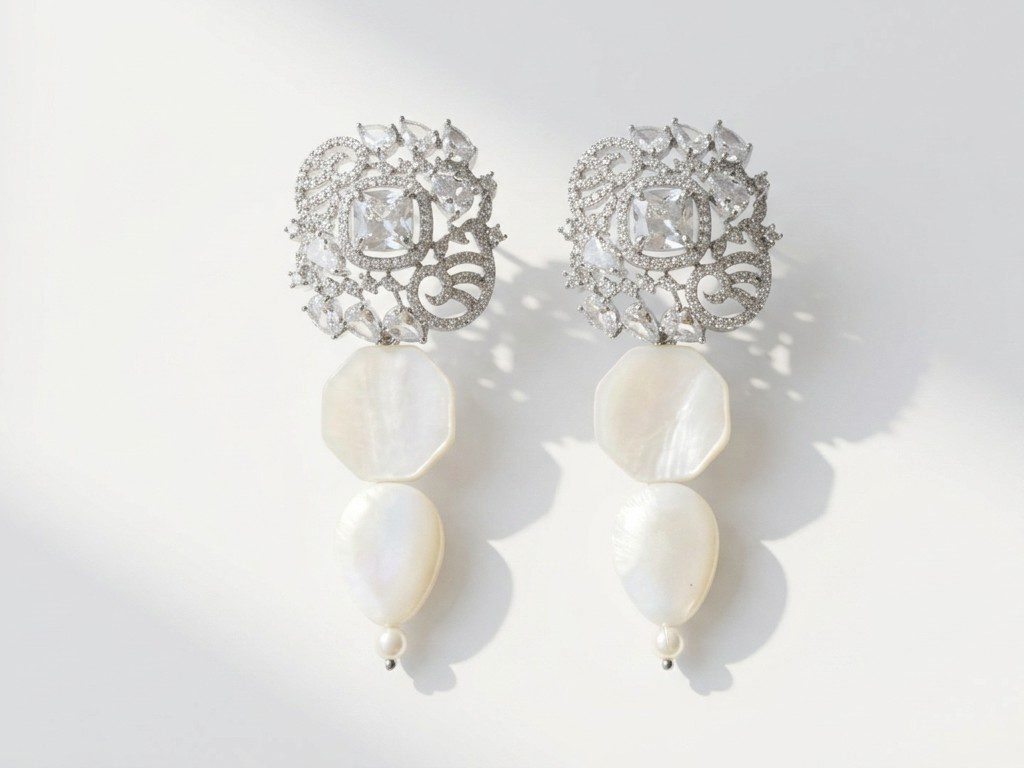 mother of pearl earrings pakistan Mother of Pearl Earrings for Women in Pakistan by dango