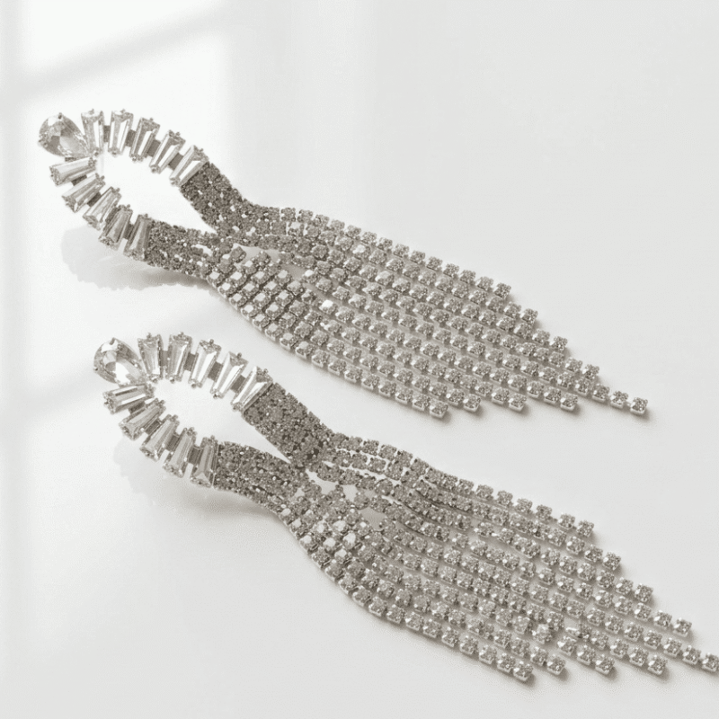 Rhinestone earrings for women in pakistan by dango