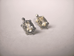 natural Citrine gemstone in 925 Sterling Silver Stud Earrings for women in Pakistan by dango