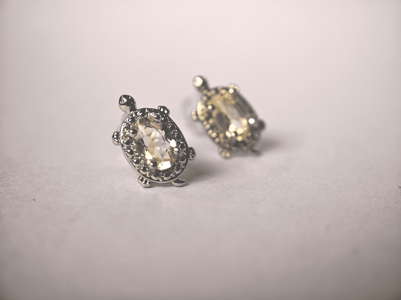 silver earrings pakistan natural Citrine gemstone in 925 Sterling Silver Stud Earrings for women in Pakistan by dango