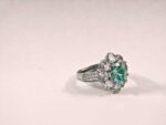 Emerald Glow Halo Adjustable Ring - Image 3