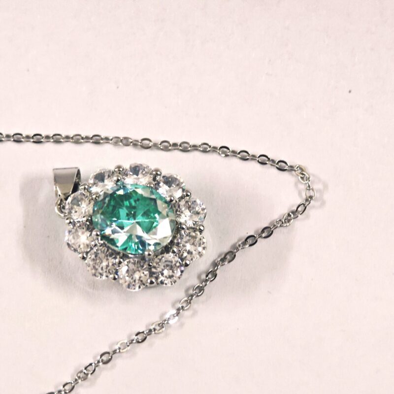green zircon pendant for women in pakistan by dango