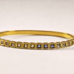 multi color Zircon Gold-Plated steel Bangle for women in Pakistan by dango