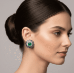 Blue & Green Stud Earrings - Image 2