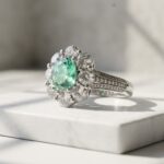 green Adjustable Ring for women in Pakistan by dango