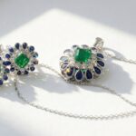 blue and green zircon jewelry set for women in pakistan by dango