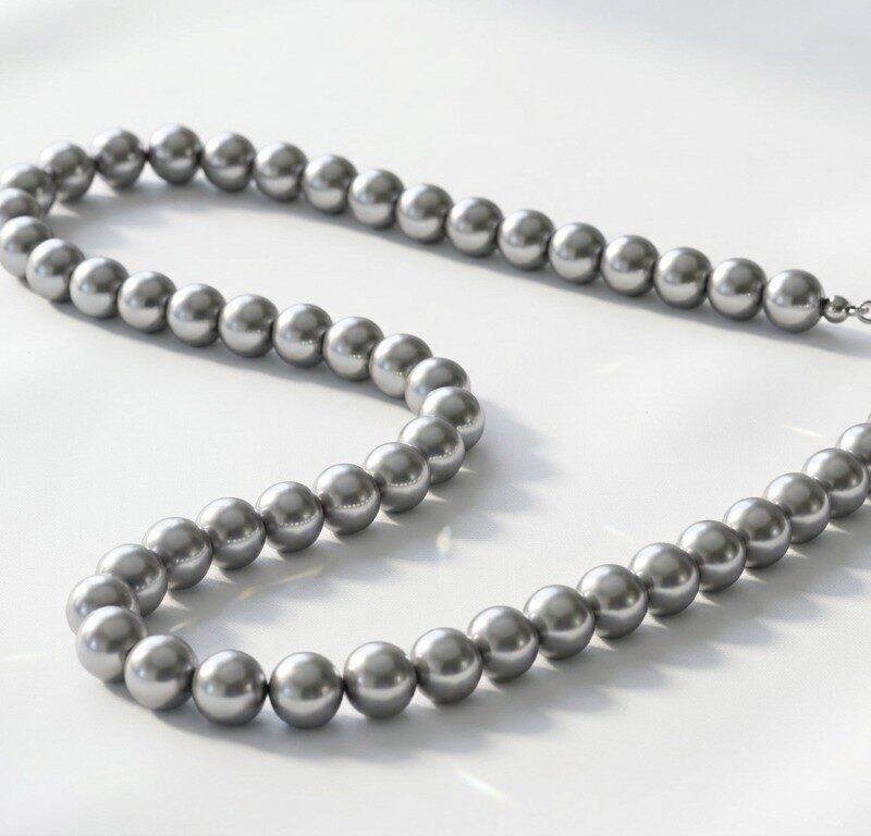 grey pearl necklace for women in pakistan by dango