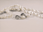 Natural Pearl & Blue Crystal Pendant Set - Image 4