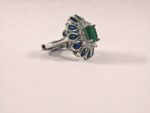 Adjustable Ring with Blue & Green Round Zircons - Image 4