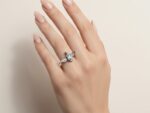 Natural Blue Topaz Winged Ring - Image 2