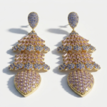 statement zircon earrings for women in pakistan