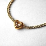 Heart Zircon gold plated stainless steel Bracelet for women in Pakistan by dango