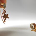 chaand tara gold plated stainless steel minimal earrings for women in pakistan by dango