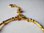 Floral Zircon Gold-Plated Silver Bangle - Image 3