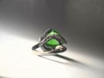 Emerald-green Crystal Adjustable Ring - Image 4