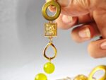gold plated stainless steel ethnic earrings for women in pakistan by dango