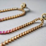 Pink rhinestone Earrings for women in Pakistan by dango