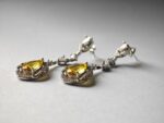 Yellow Zircon Earrings for women in Pakistan by dango