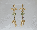 natural agate gemstone gold plated stainless steel earrings for women in pakistan