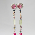 natural gemstones ruby, sapphire, tourmaline and emerald earrings for women in pakistan by dango