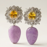 natural amethyst earrings for women in pakistan by dango