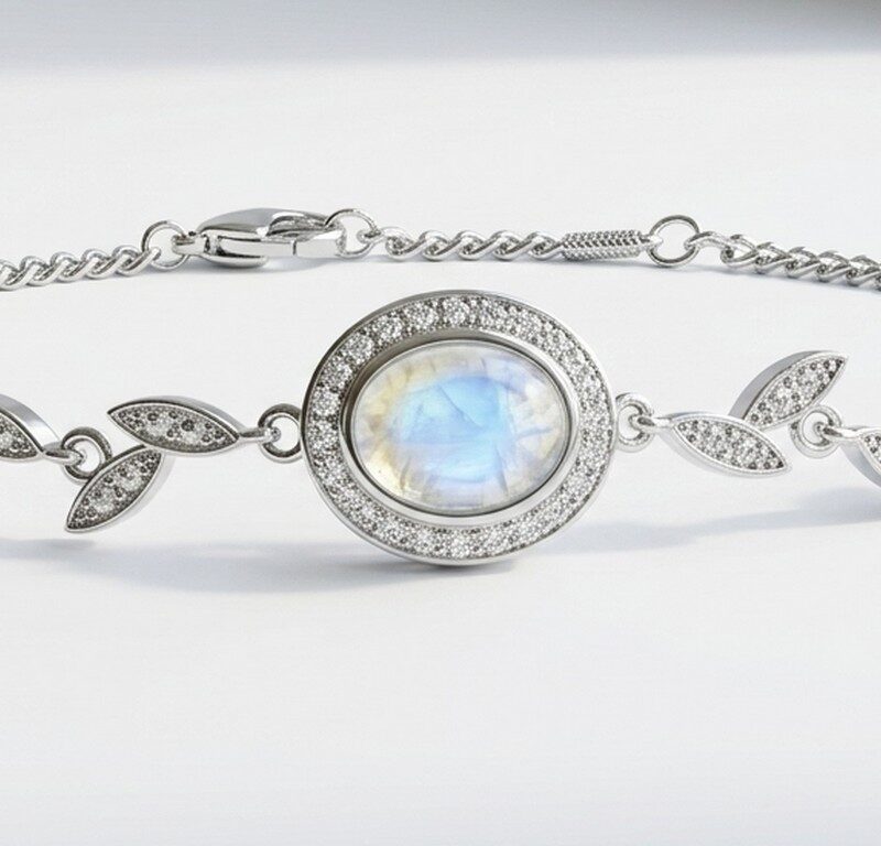 Natural Moonstone Bracelet for women in Pakistan by dango
