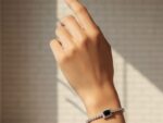 Black Square Zircon Adjustable Bracelet - Image 2
