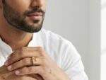 Yellow Topaz Silver Ring with Zircon Side Stones - Image 2