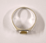 Yellow Topaz Silver Ring with Zircon Side Stones - Image 5
