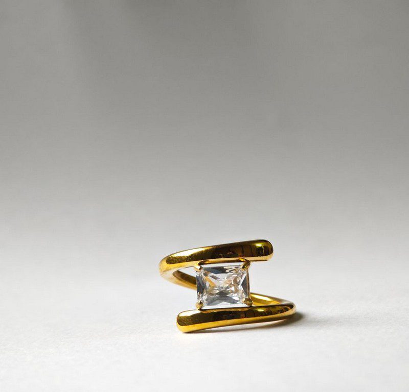 gold plated stainless steel ring for women in pakistan by dango