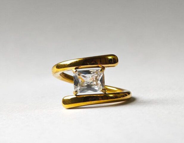 nova ring gold plated stainless steel ring for women in pakistan by dango