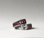 red zircon stainless steel ring for women in pakistan by dango