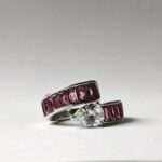 red zircon stainless steel ring for women in pakistan by dango