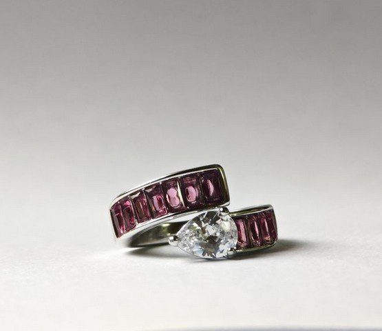 rings pakistan red zircon stainless steel ring for women in pakistan by dango