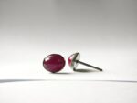Natural Ruby Stud Earrings - Image 3