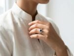 Silver Plated Natural Sapphire Ring - Image 2
