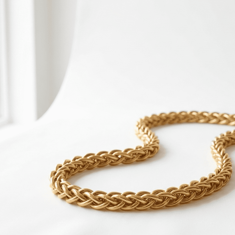 gold plated stainless steel chain for women in pakistan by dango