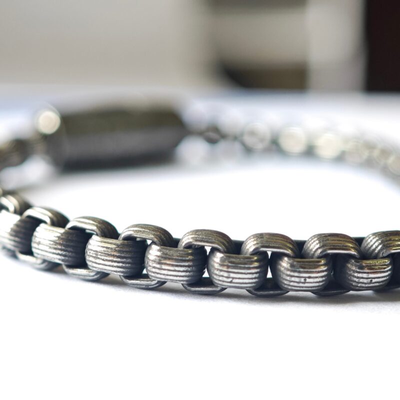 box chain stainless steel bracelet for men in pakistan by dango