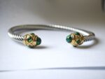 Malachite Stainless Steel Bangle Pakistan by dango