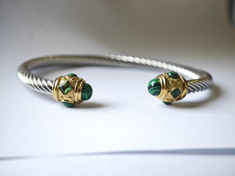 Malachite Stainless Steel Bangle Pakistan by dango