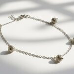 Payal silver filigree ball charm anklet — stainless steel chain with oxidised silver charms, handmade anklet by Dango Pakistan