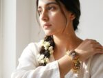 Shahi enamel kundan bangle worn and stacked — bridal hand-painted bangle Pakistan, Dango Meraki collection COD