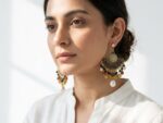 Black Ethnic Natural Stone Earrings - Image 2