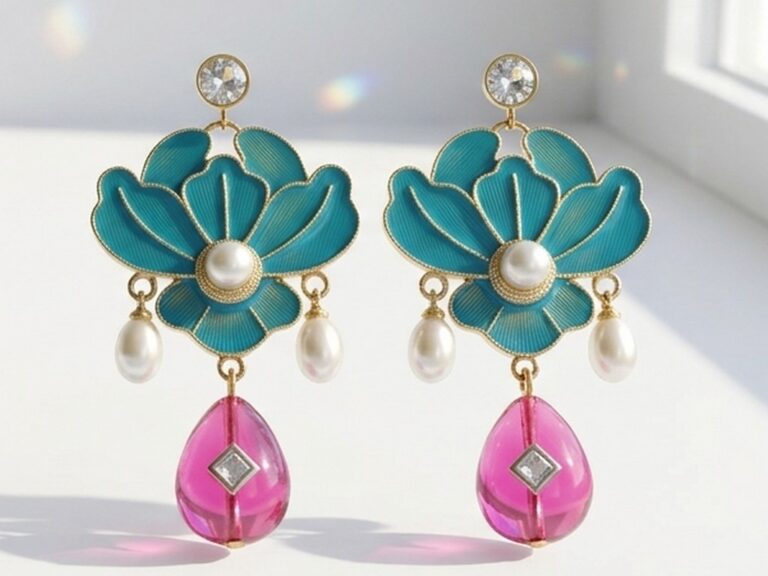 pearl earrings pakistan by Dango