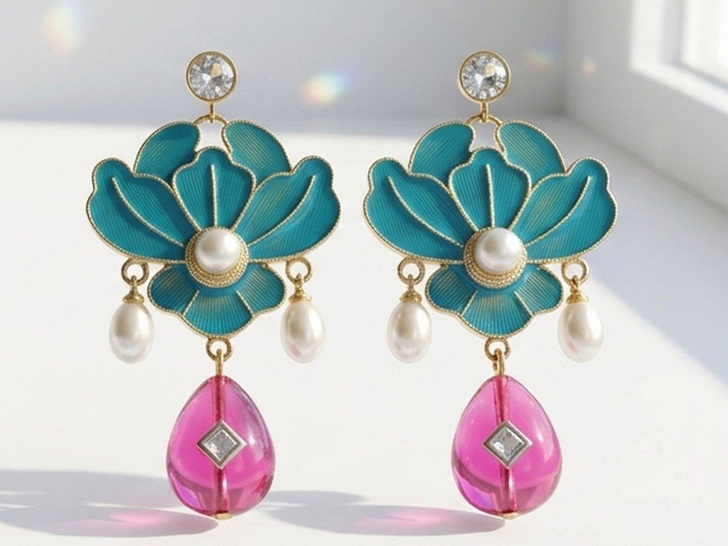 pearl earrings pakistan by Dango