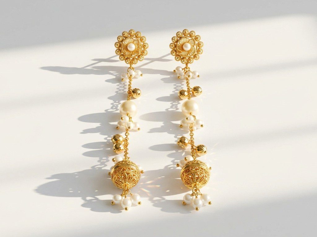 ethnic kashmiri ethnic earrings Pakistan by dango