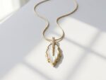 mother of pearl gold plated pendant for women in Pakistan by dango