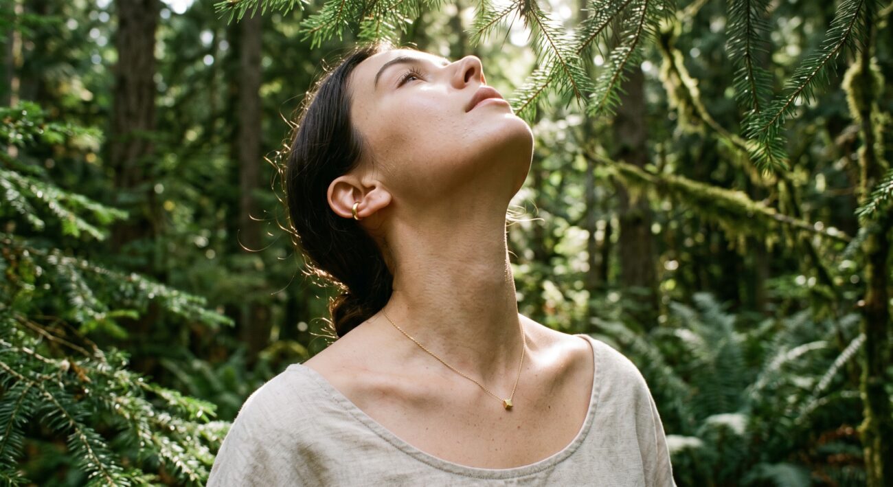 Golden drop of cold-pressed jojoba oil applied to skin to prevent moisture loss and soften summer skin texture.