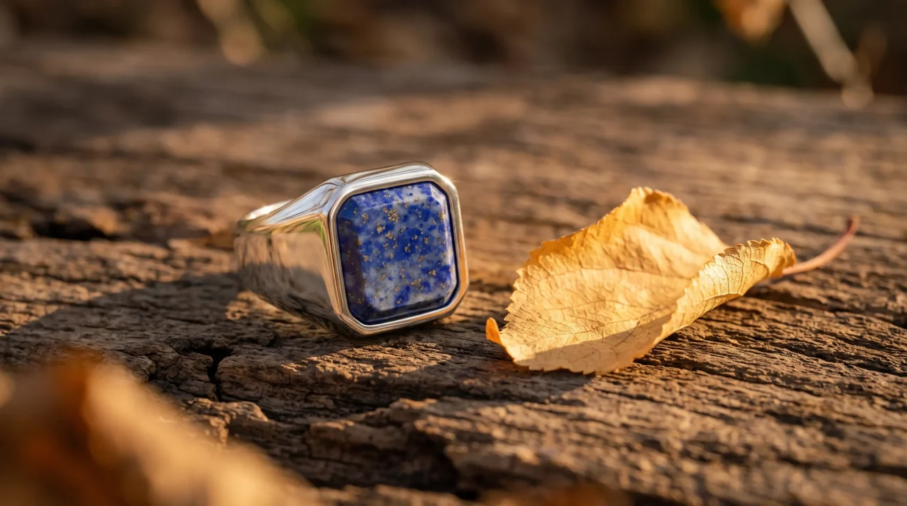lapis ring in stainless steel for men pakistan by dango